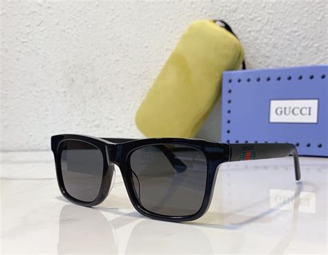 gucci sunglasses gg0008s|57mm gradient square sunglasses Gucci.